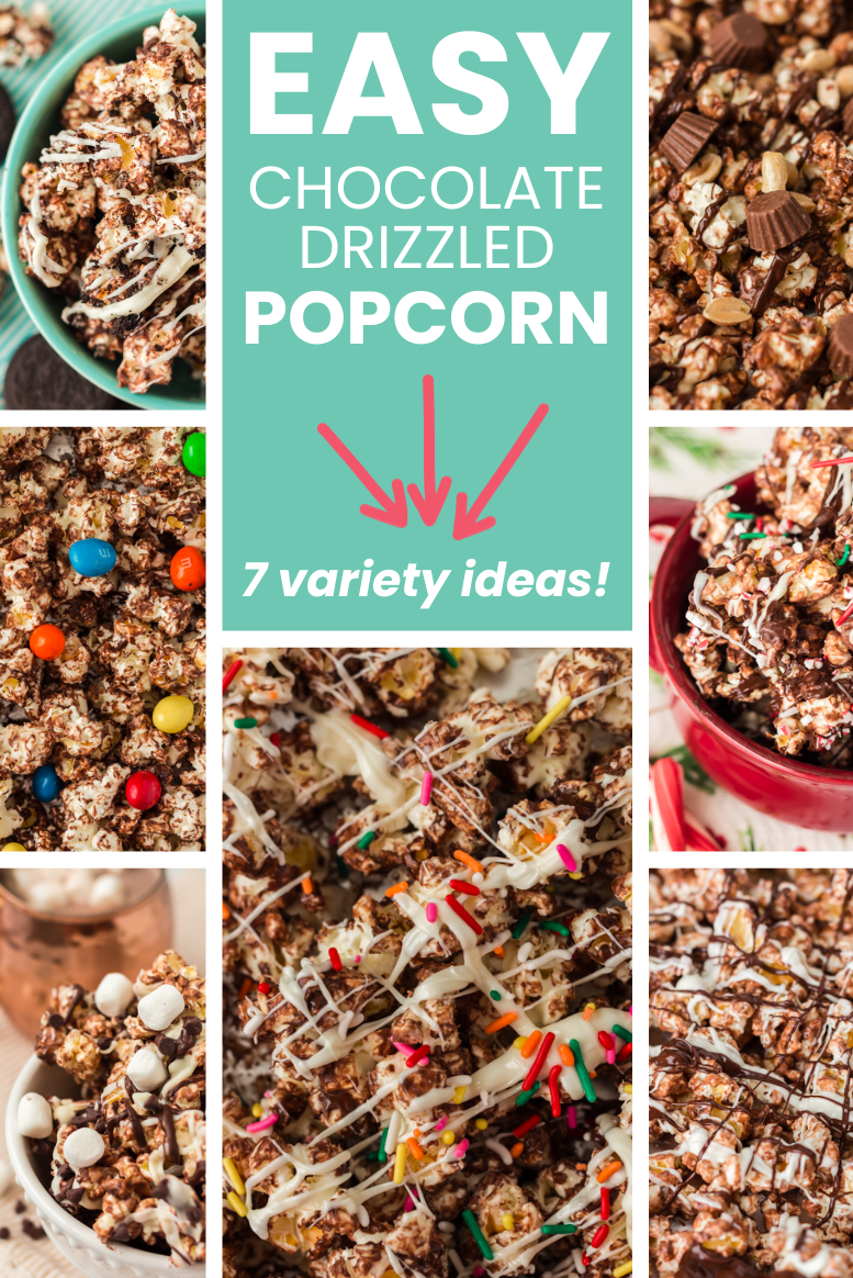 Easy Chocolate Drizzled Popcorn Recipe