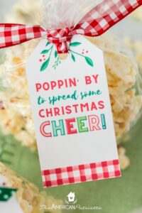 Free Printable Christmas Popcorn Gift Tags (SO CUTE ) The American